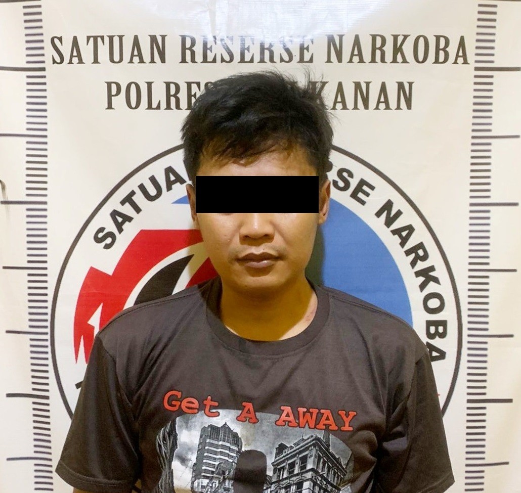 Diduga Edarkan Ganja , Seorang Pemuda di Gunung Labuhan Diringkus Polisi 