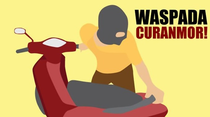 Motor Menyala untuk Penerangan, Pencuri Langsung Tarik Gas Kabur