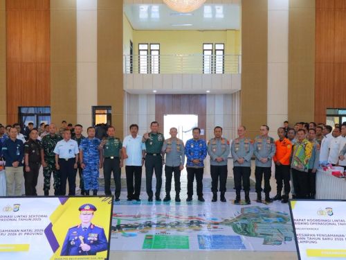 Polda Lampung Gelar Rakor Lintas Sektoral Siapkan Pengamanan Natal 2025 Dan Tahun Baru 2026