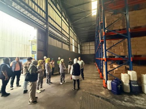 Satgas Saber Pangan Polda Lampung Bersama Bapanas RI Sidak Perusahaan CPO dan Minyak Goreng