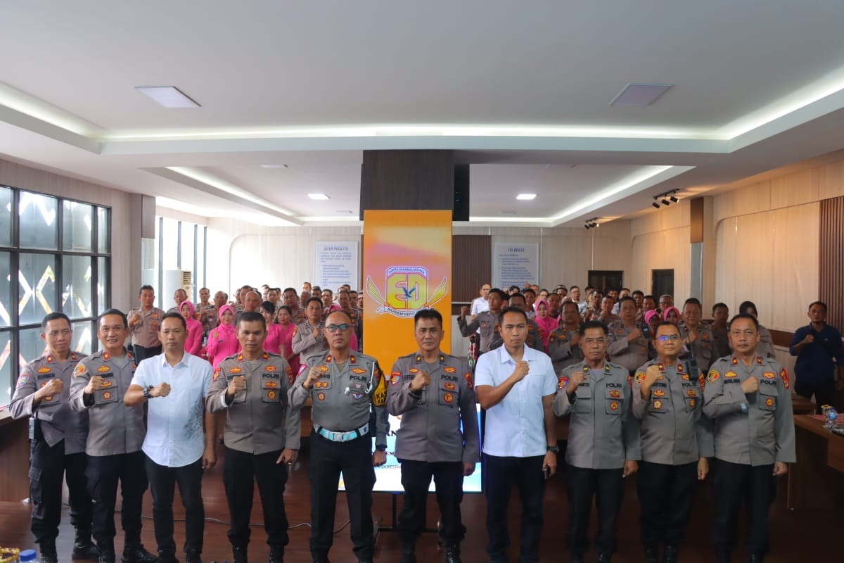 Kunjungi Polresta Bandar Lampung, Propam Polda Lampung Lakukan Pembinaan Etika Profesi Polri