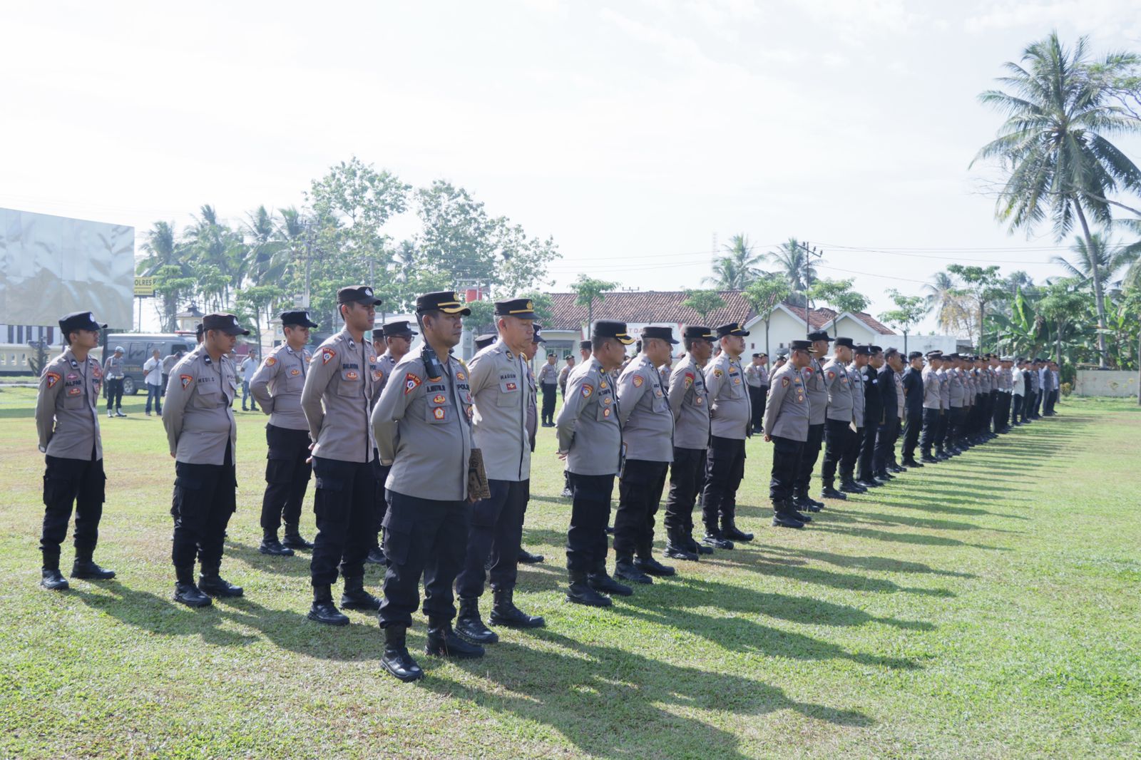 Kapolres Tuba Pimpin Apel Siaga Pelantikan Presiden dan Wakil Presiden Terpilih