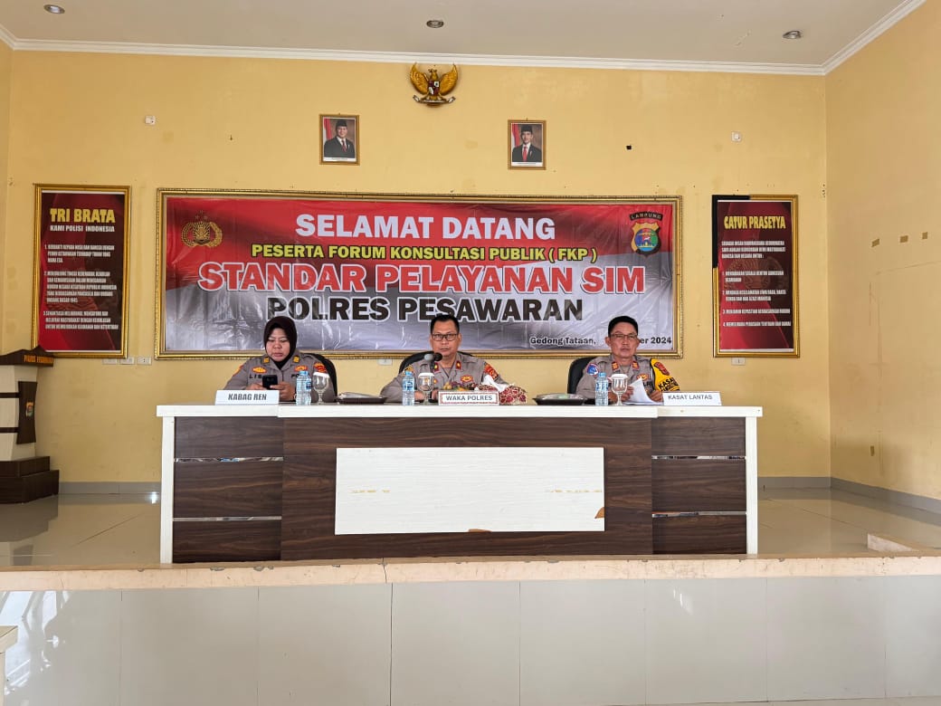 PERCEPAT DAN TINGKATKAN PELAYANAN SATLANTAS POLRES PESAWARAN GELAR FKP