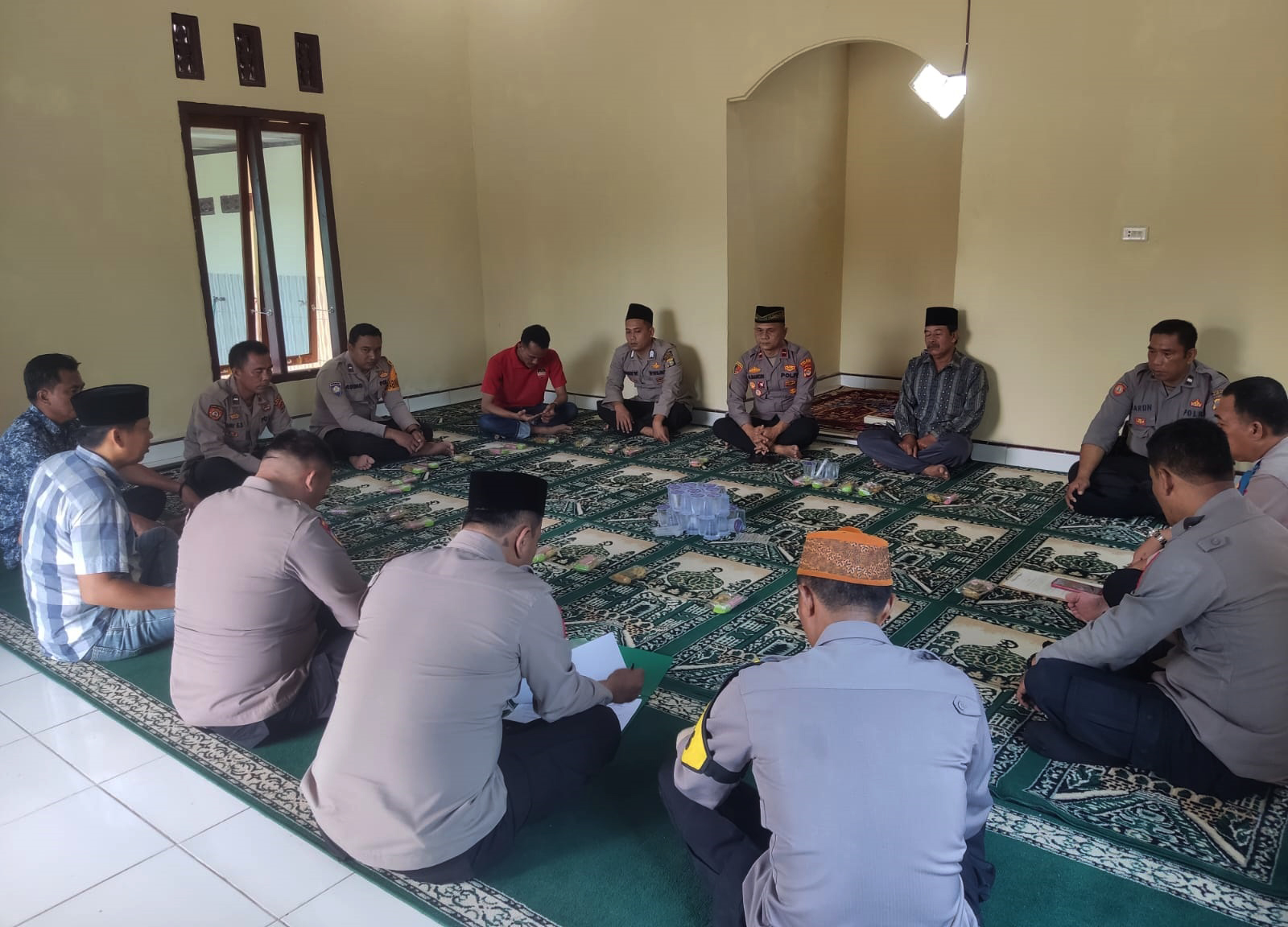 Pertebal Iman dan Taqwa, Polsek Gedung Aji Rutin Laksanakan Binrohtal