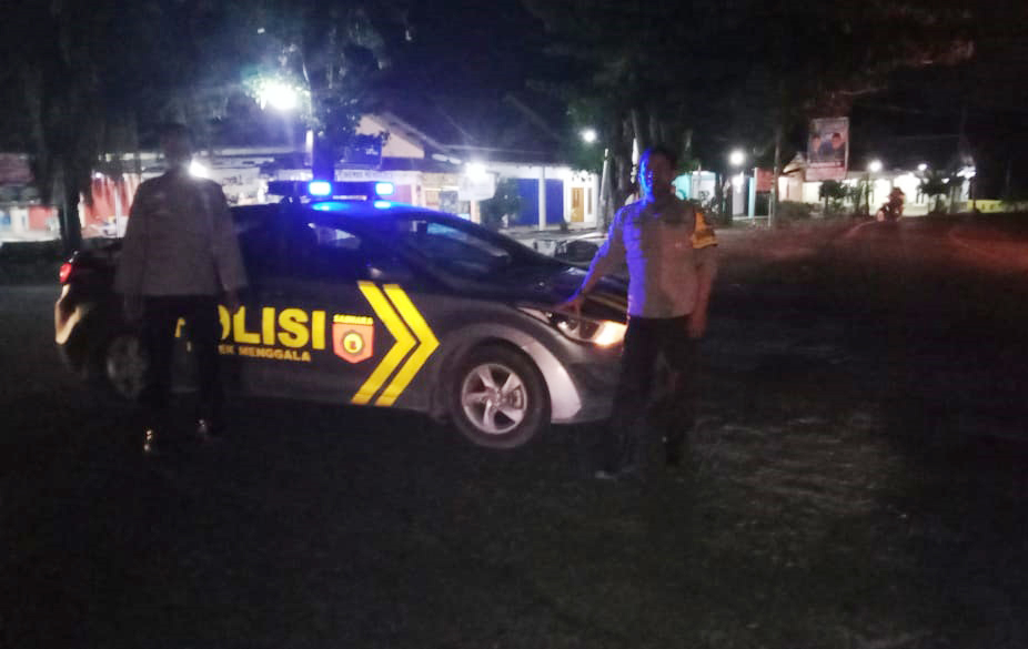 Polsek Menggala Gelar Blue Light Patrol, Berikut Lokasi Yang Jadi Sasarannya