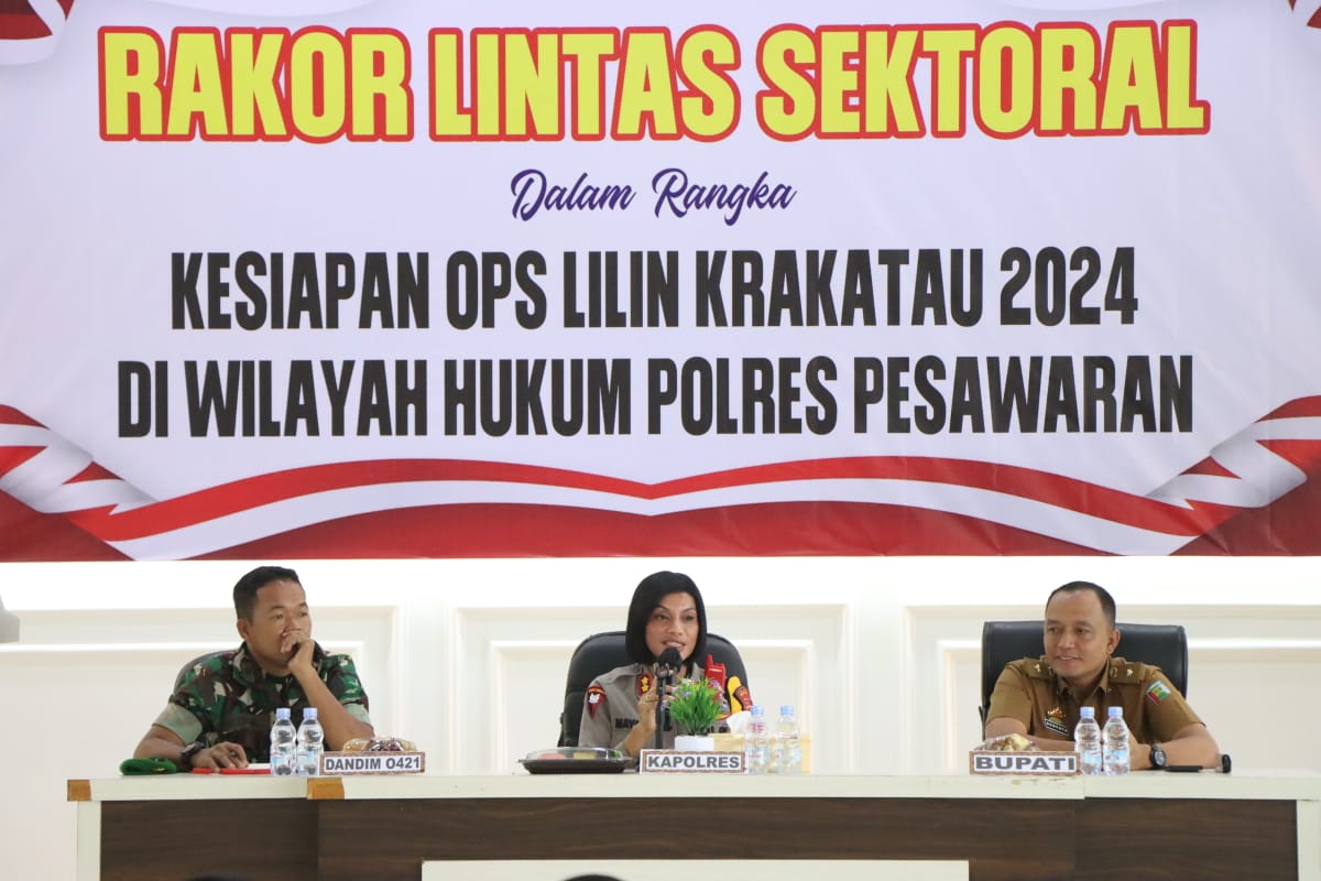 Jaga Stabilitas Kamtibmas Natura, Kapolres Pesawaran Pimpin Rakor Lintas Sektoral