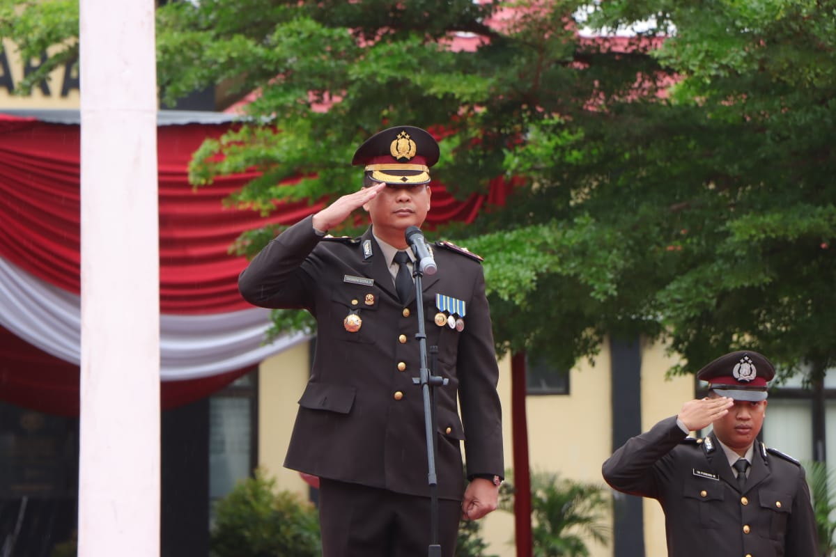 Polres Pesawaran Gelar Upacara Peringatan Hari Bela Negara Ke-76 Tahun 2024