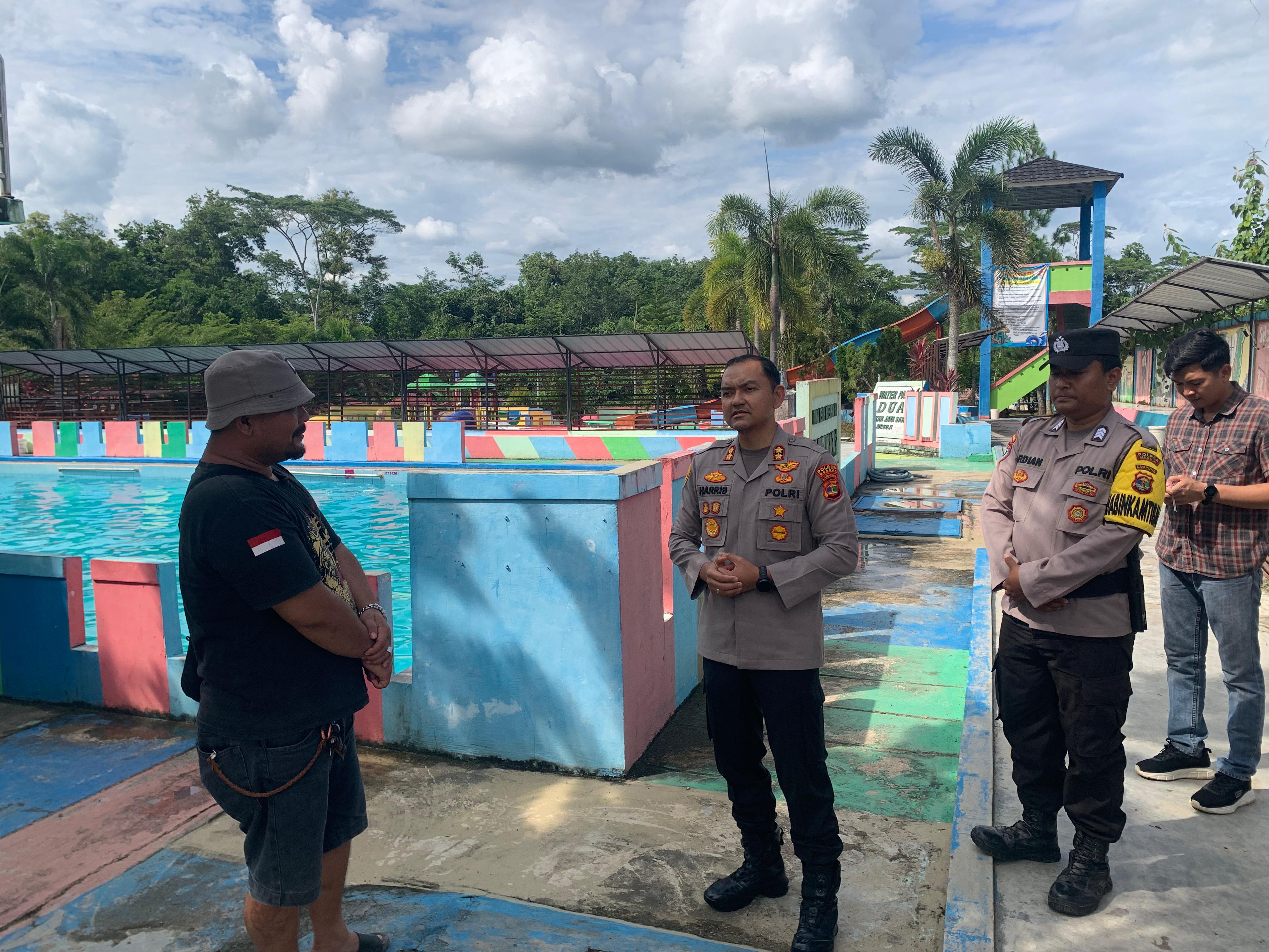 Kapolres Mesuji AKBP Muhammad Harris Tinjau Pusat Keramaian di Taman Keanekaragaman Hayati