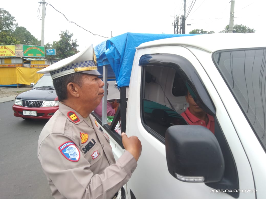 Satgas Kamseltibcar Lantas Dalam Ops Ketupat Krakatau Temukan Beberapa Kendaraan Yang Melanggar