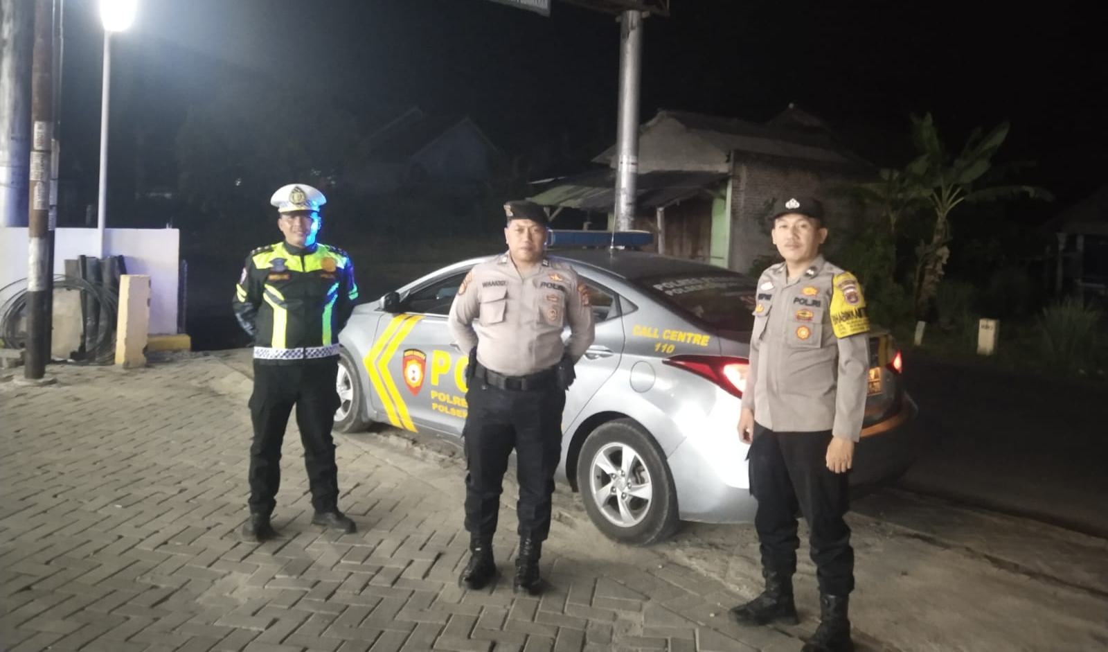 Patroli Malam Polsek Gedong Tataan, Wujud Nyata Polri Presisi Jaga Kamtibmas