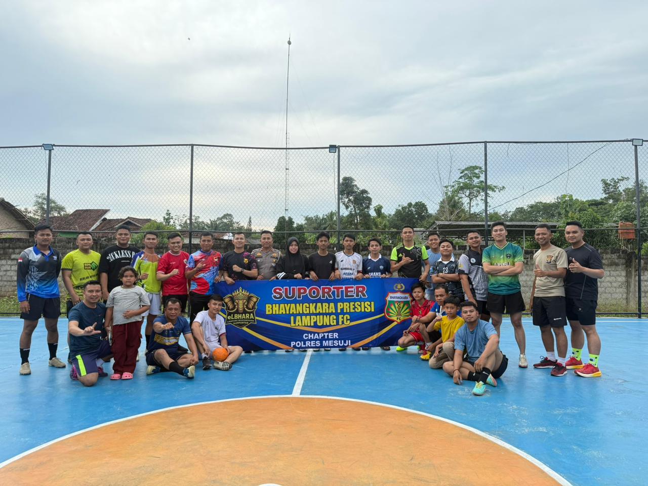 SATLANTAS POLRES MESUJI GELAR LAUNCHING ELBHARA CHAPTER POLRES MESUJI DI LAPANGAN SAMBODO, SIMPANG MESUJI
