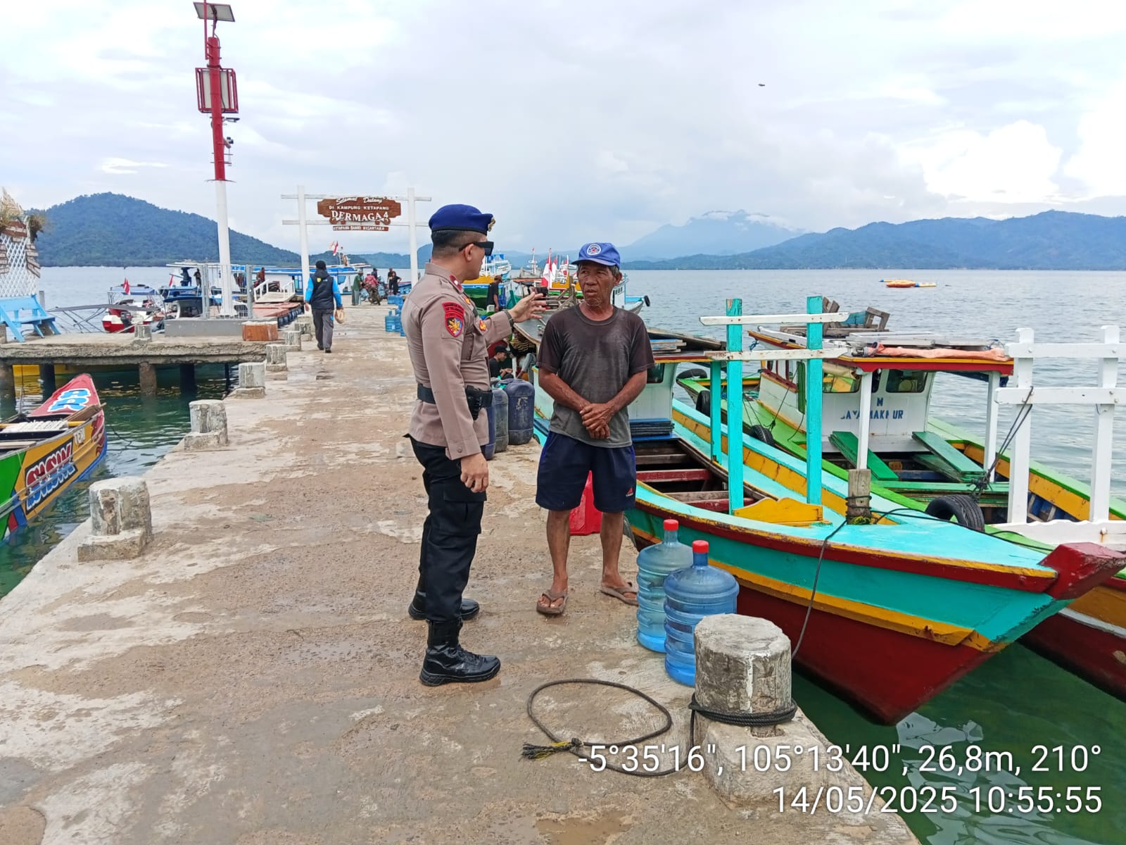 Sat Polairud Polres Pesawaran Gencarkan Pembinaan Keamanan Laut, Tegaskan Komitmen Jaga Kamtibmas Perairan