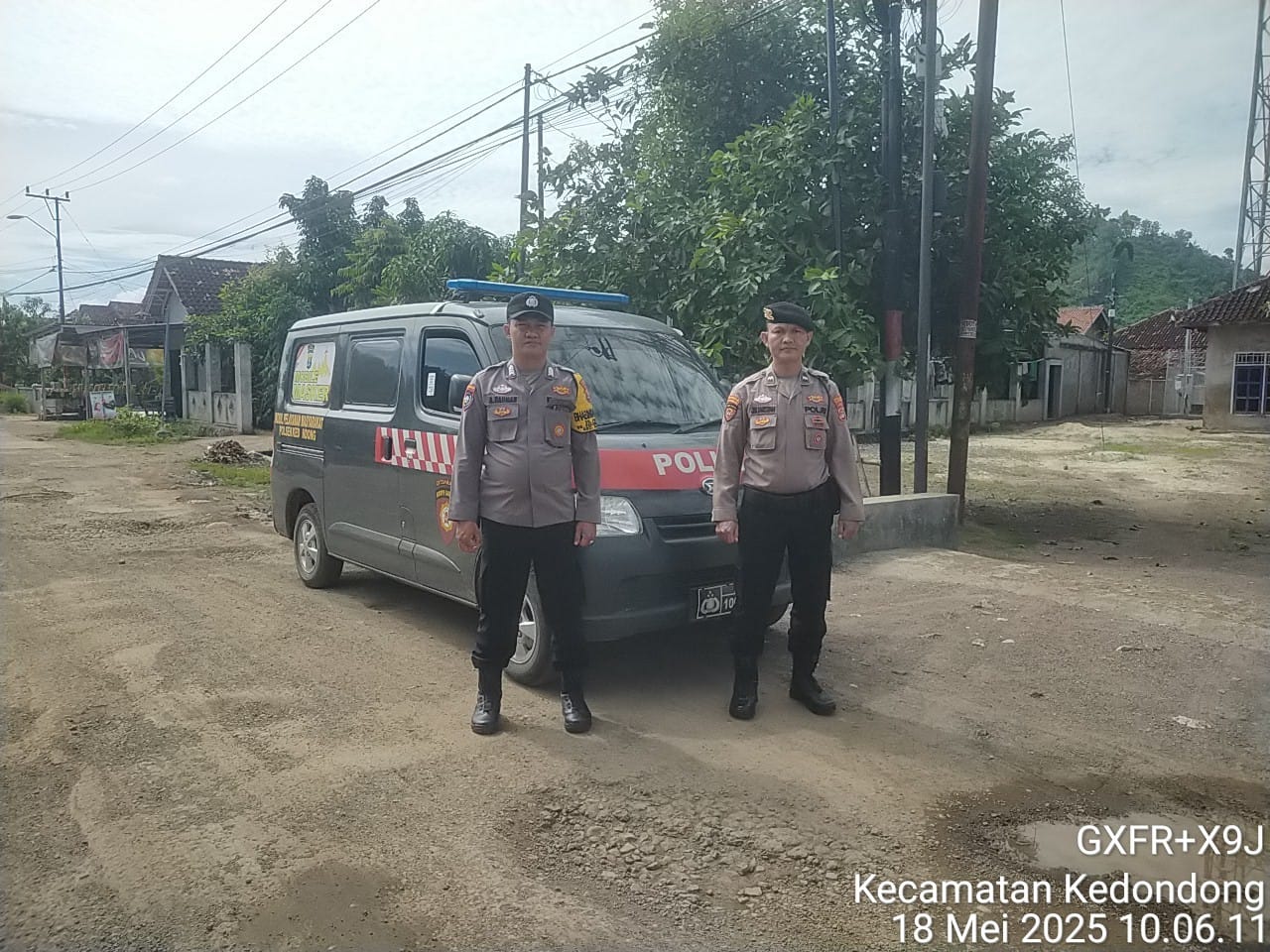 Patroli Presisi Polsek Kedondong Intensifkan Pengawasan Wilayah Hukum Guna Antisipasi C3 Jelang PSU