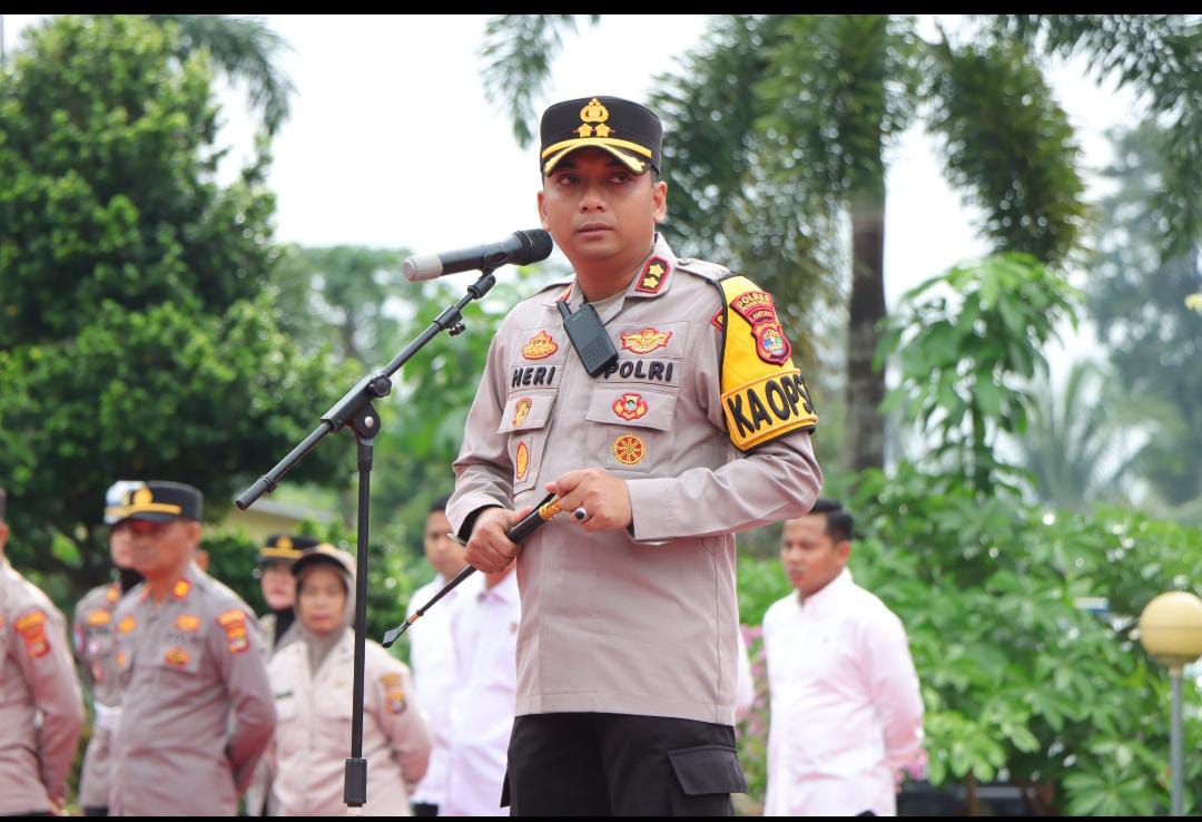 Kapolres Pesawaran Pimpin Apel Konsolidasi, Fokus Pengamanan Ketat di KPU dan Gudang Logistik Jelang Pleno Kabupaten