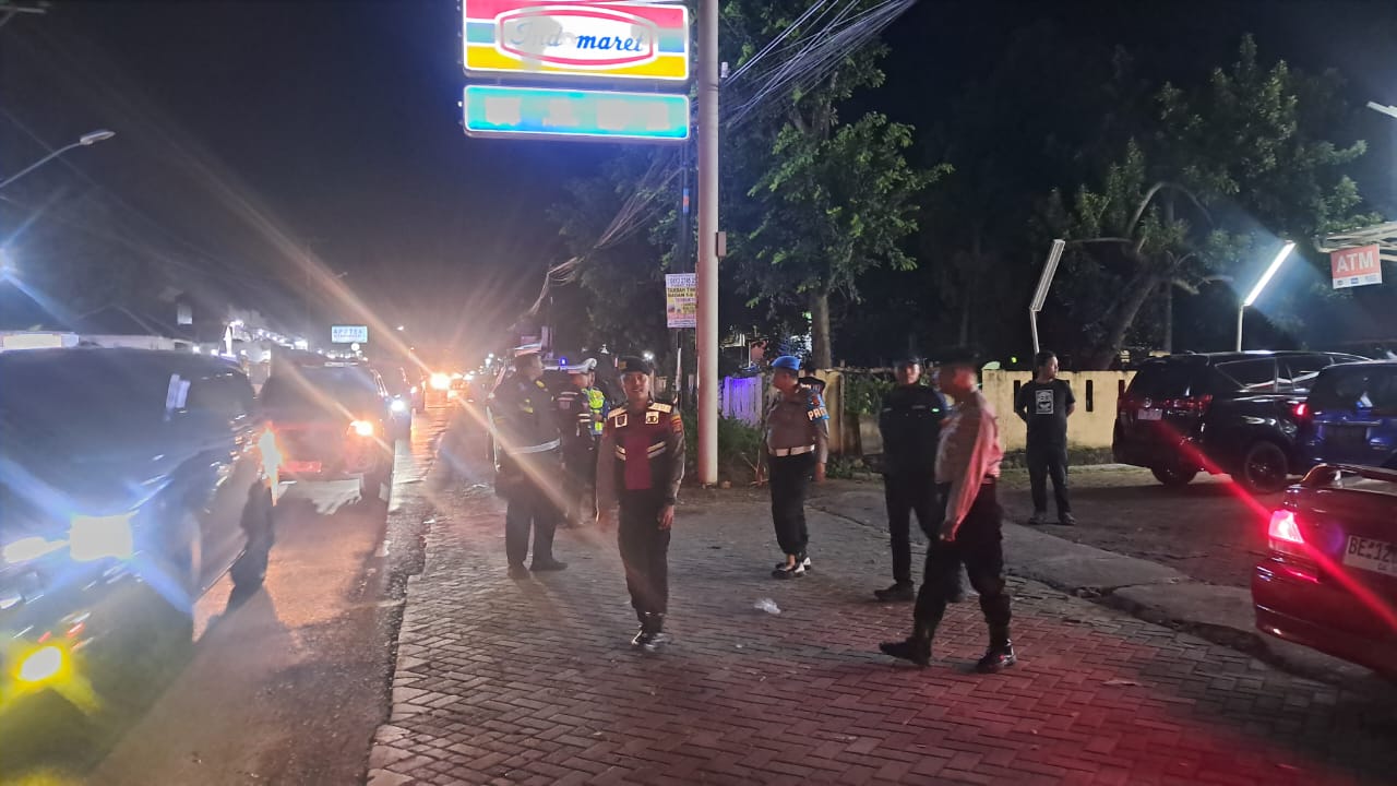 Jamin Keamanan Masyarakat, Sat Samapta Polres Pesawaran Gelar Patroli Presisi di Sejumlah Titik Strategis