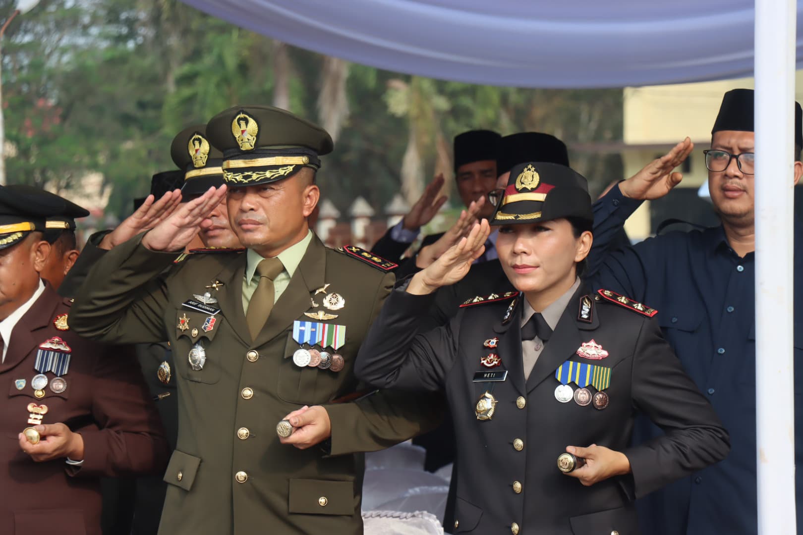 Kapolres Lampung Timur Hadiri Upacara Hari Lahir Pancasila di Pemkab Lamtim