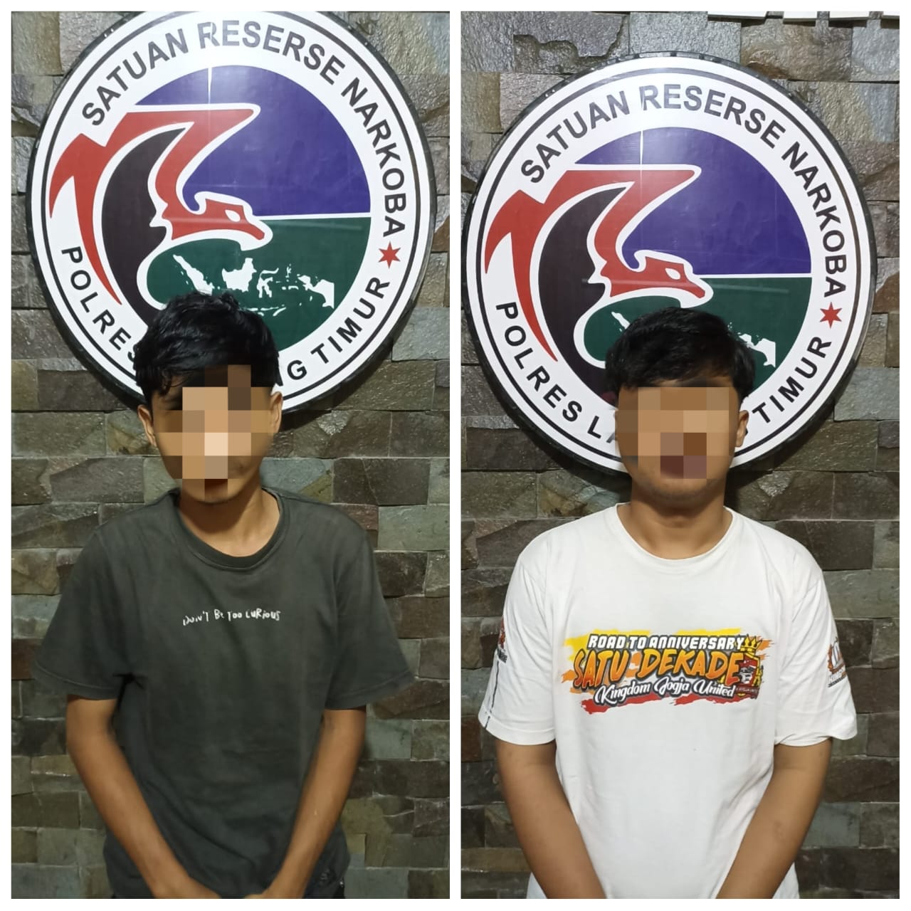 Polres Lamtim Kembali Amankan 2 Seorang Pria Penyalahgunaan Narkotika