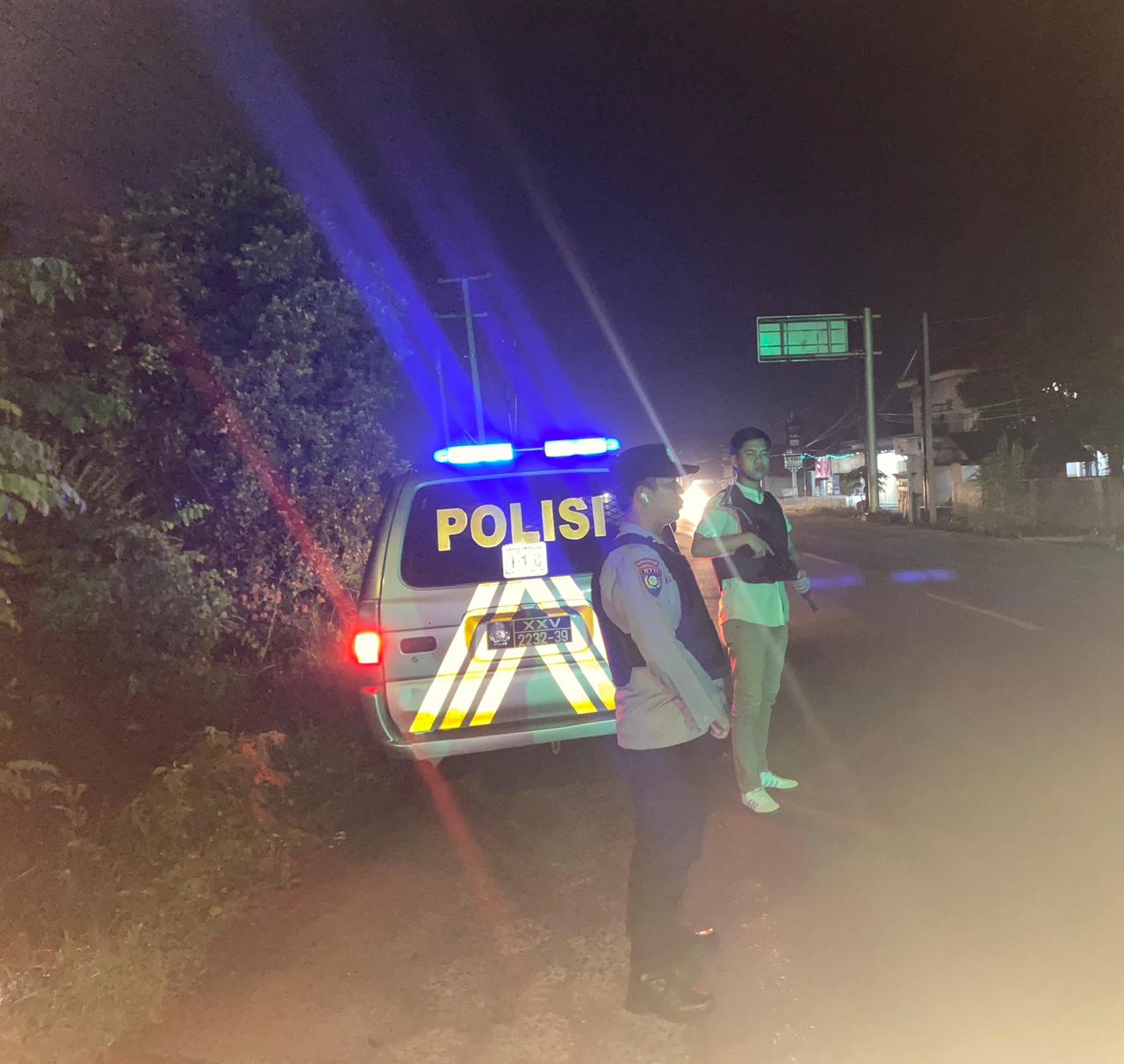 Polsek Tegineneng Sisir Jalur Rawan Saat Malam, Pastikan Kamtibmas Kondusif