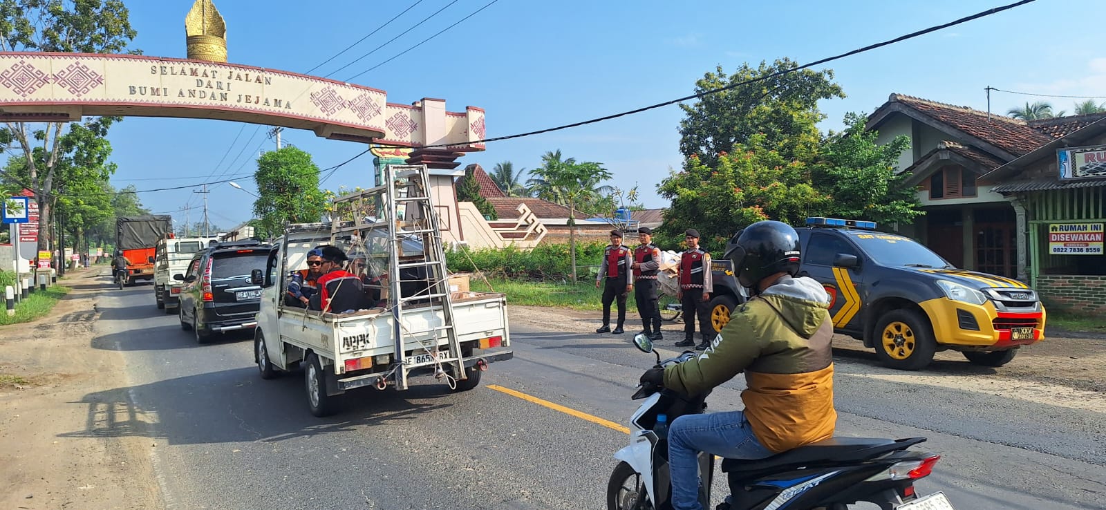 Sisir Perbatasan Hingga Objek Vital, Patroli Sat Samapta Polres Pesawaran Fokus Pencegahan C3