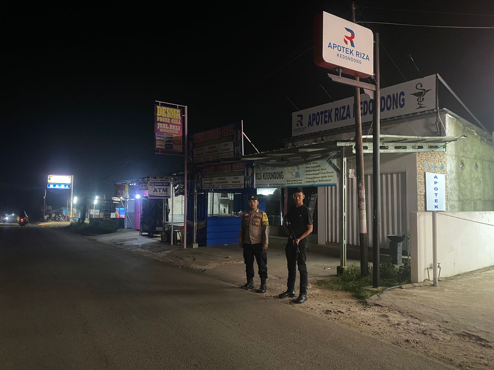 Wujudkan Rasa Aman Jelang Hari Bhayangkara, Patroli Polsek Kedondong Sisir Titik Rawan