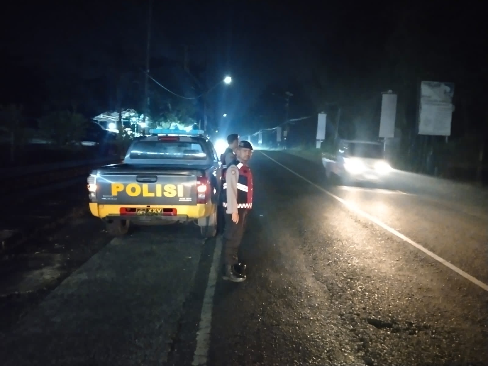 Polres Pesawaran Lakukan Pengamanan Ketat Lewat Patroli Presisi di Malam Hari