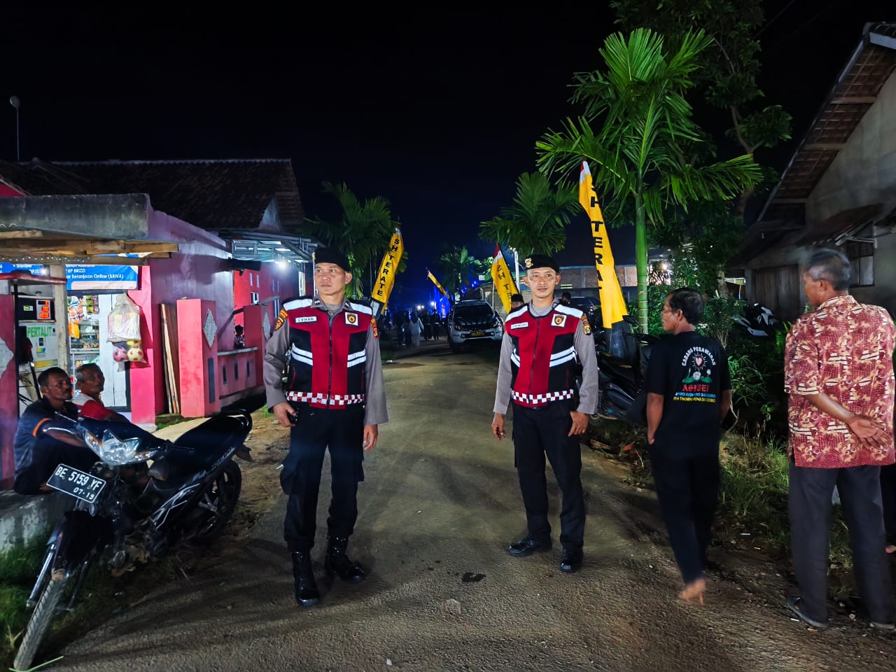 Polres Pesawaran Terjunkan Patroli Presisi Samapta, Kawal Pengesahan Warga Baru PSHT di Tegineneng