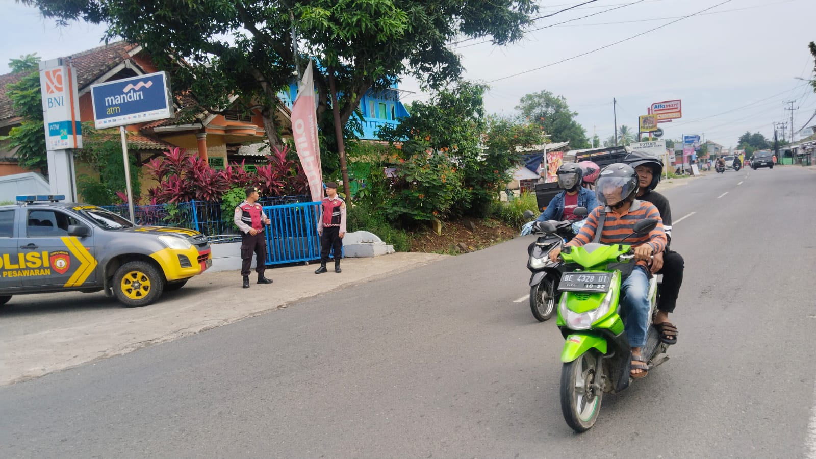 Objek Vital Jadi Fokus Patroli Presisi Samapta Polres Pesawaran, Pastikan Wilayah Kondusif