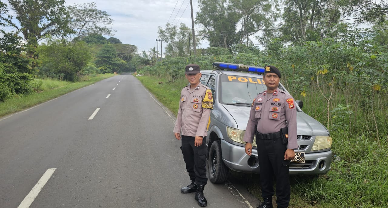 Wujudkan Kamtibmas Kondusif, Polsek Tegineneng Gencarkan Patroli Sore Hari