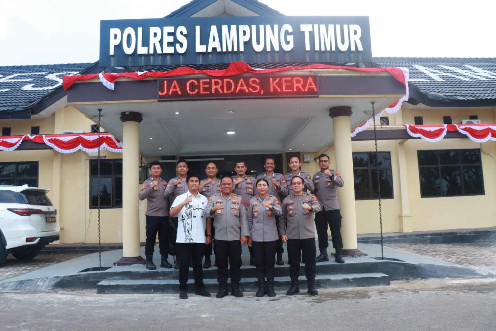 Dirreskrimsus Polda Lampung Kunjungi Polres Lampung Timur, Berikan Arahan kepada Personel Sat Reskrim