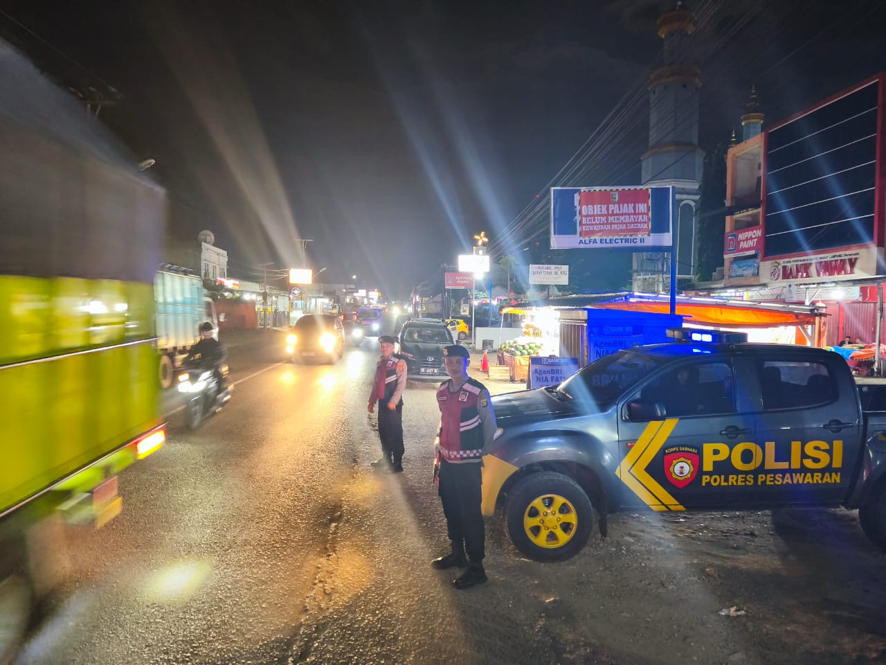 Patroli Presisi Samapta Polres Pesawaran: Cegah C3, Pastikan Wilayah Tetap Kondusif