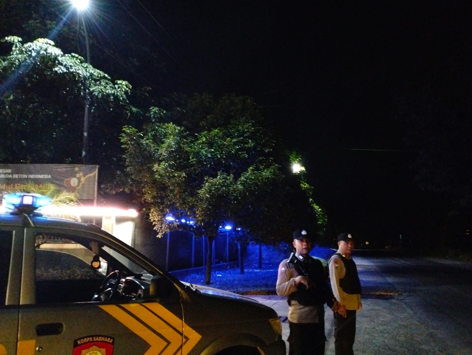 Polsek Tegineneng Perketat Patroli Malam, Antisipasi C3 dan Kejahatan Jalanan di Jalur Rawan
