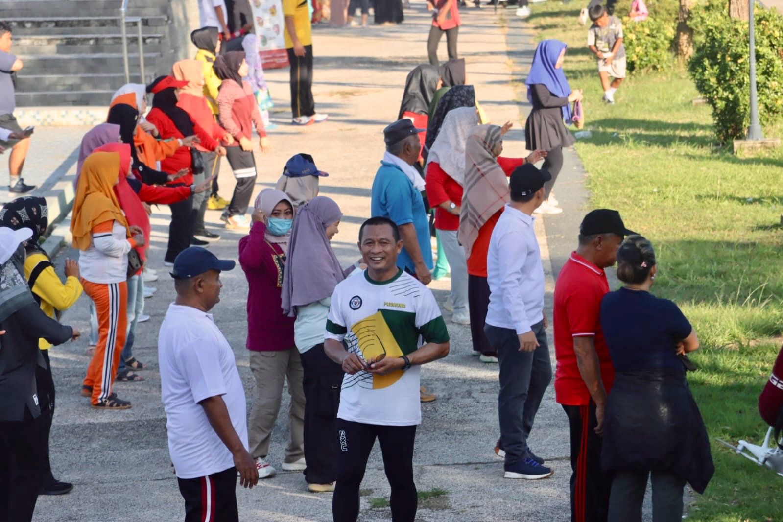 Pemda dan Polres Lampung Tengah Gelar Car Free Day di Tugu Canang Pepadun, ini Tujuannya