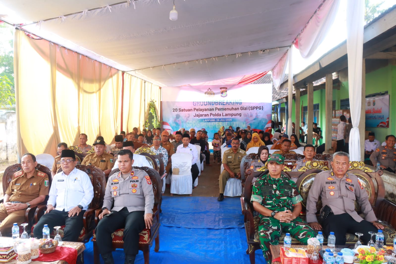 Polri Bangun 20 SPPG Di Lampung, Untuk Polres Lamtim Berada Di Desa Tegal Ombo