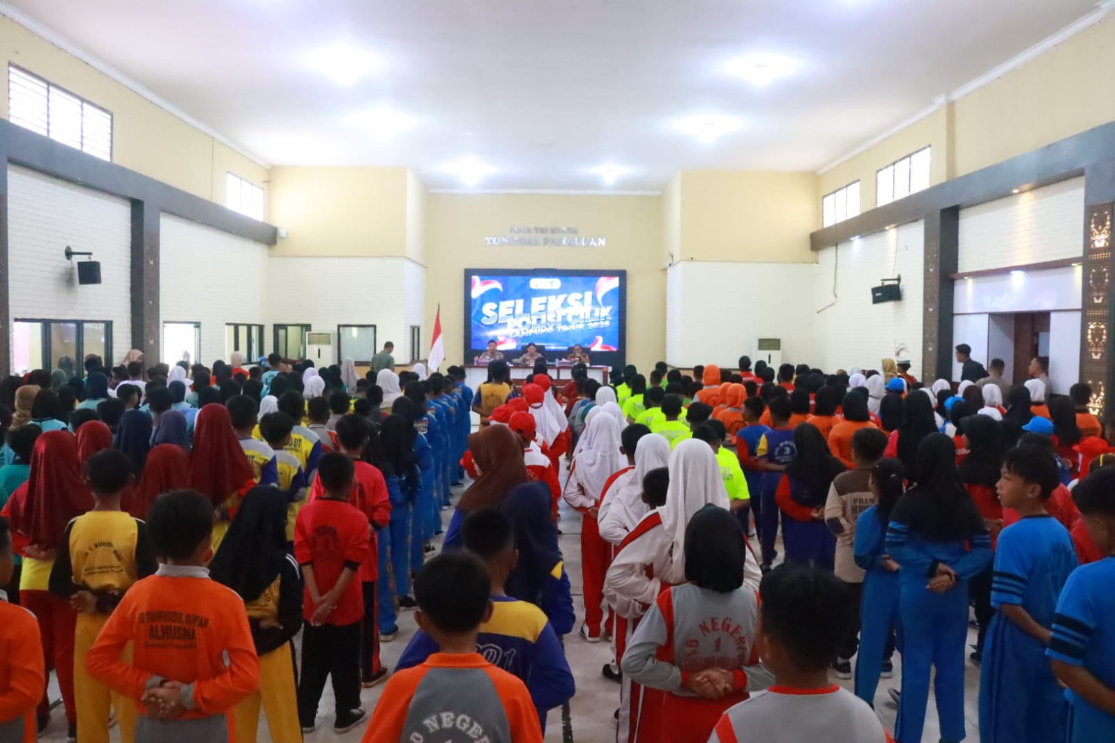Polres Lampung Timur Gelar Seleksi Pocil, Ratusan Siswa SD Ikuti Audisi Menuju Lomba Hari Lalu Lintas Bhayangkara