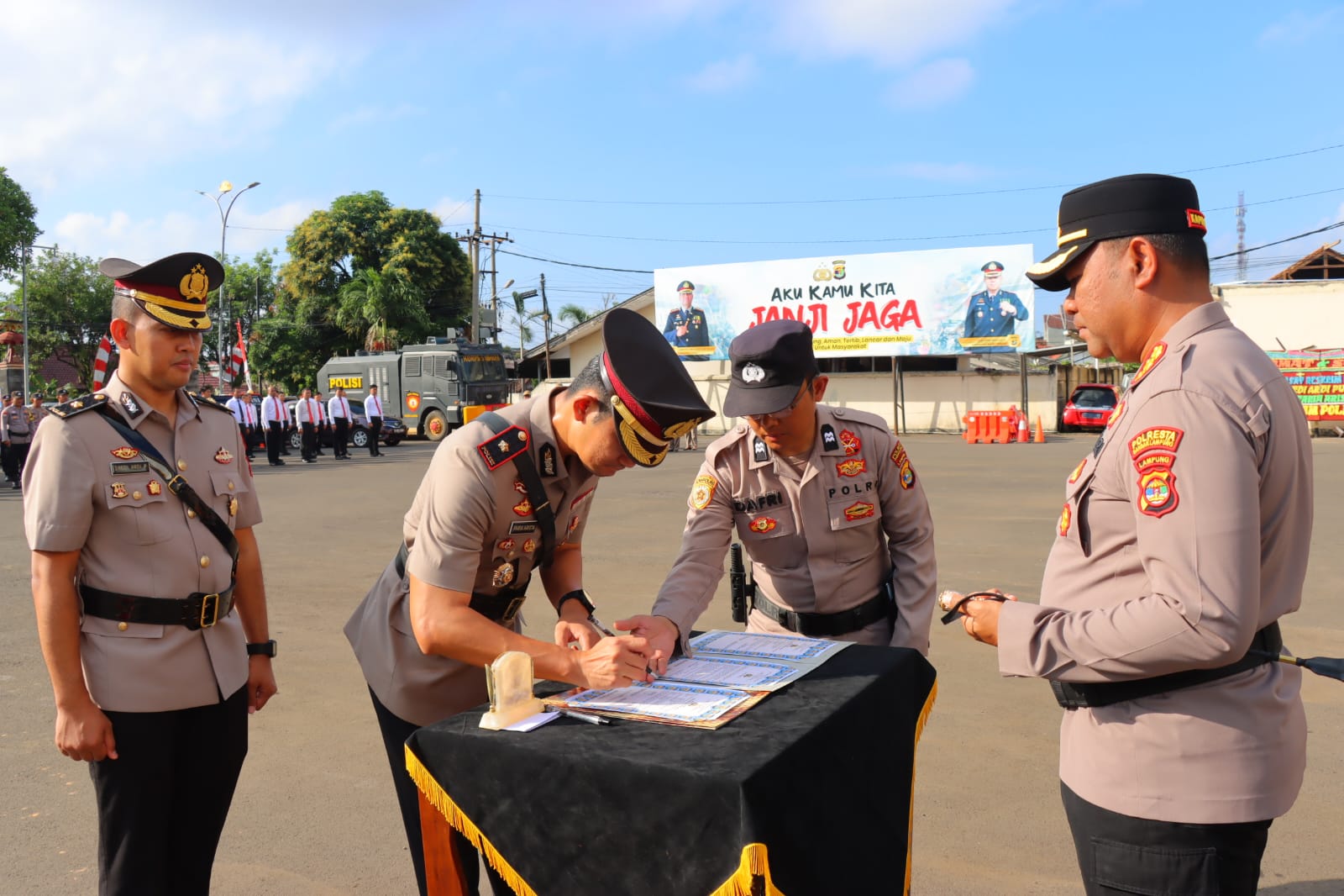 Jabatan Kasat Reskrim Polresta Bandar Lampung Diserahterimakan