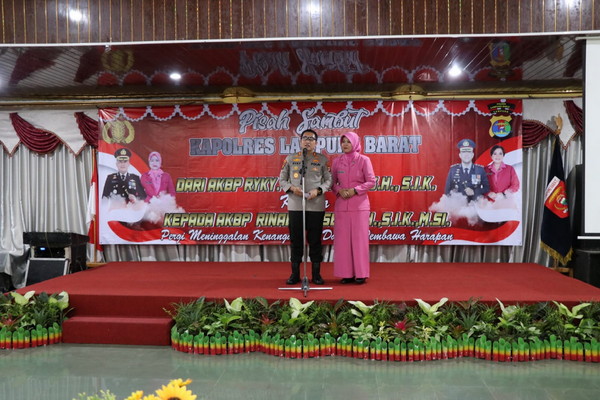 Polres Lampung Barat Gelar Acara Sartijab Kapolres