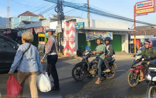 Penebalan Pam Rawan Pagi, Polres Pesawaran Tingkatkan Ketertiban Lalu Lintas di Jalibar