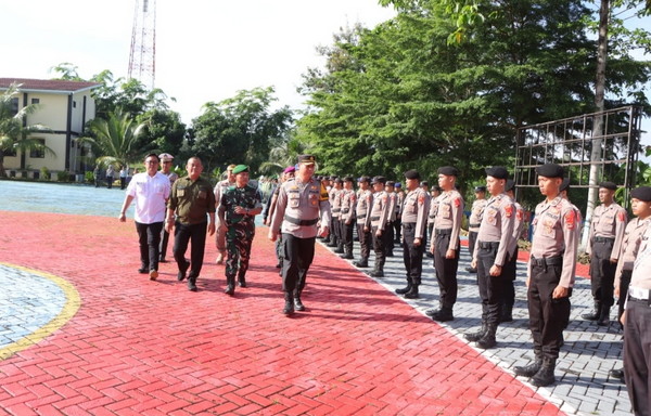 Ops Lilin Krakatau 2024, Polres Pesawaran Laksanakan Apel Gelar Pasukan Siap Amankan Natura