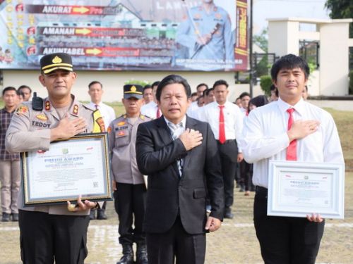 Polres Lampung Utara Terima Penghargaan Presisi Award Dari Lemkapi