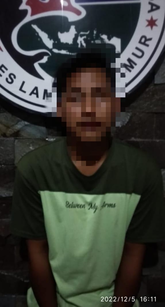 Gunakan Narkoba, Seorang Buruh Di Lampung Timur di amankan Polisi