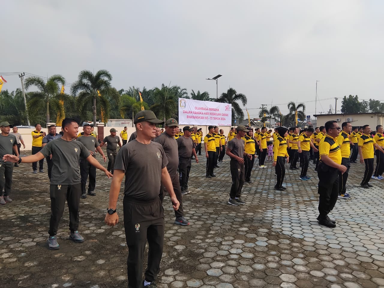 Perkuat Sinergitas TNI-Polri, Polres Mesuji Gelar Senam Bersama