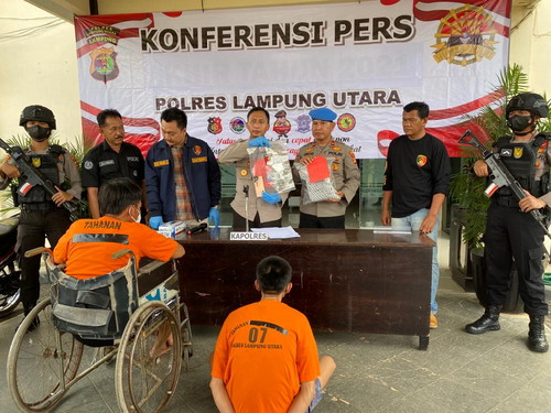 Gerak cepat ungkap kasus Curas, TEKAB 308 Presisi Polres Lampung Utara menangkap 2 residivis
