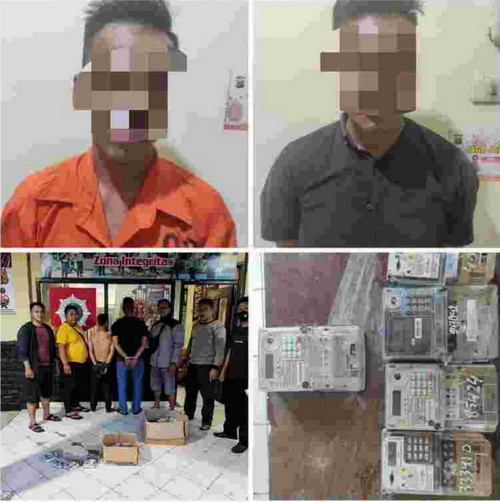 Pencuri KWH Listrik Diamankan Polsek Gunung Pelindung Beserta Barang Bukti
