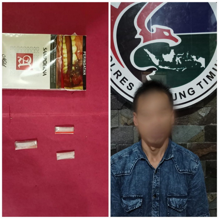 Sat Res Narkoba Polres Lamtim Tangkap Seorang Pemuda Pemakai Sabu
