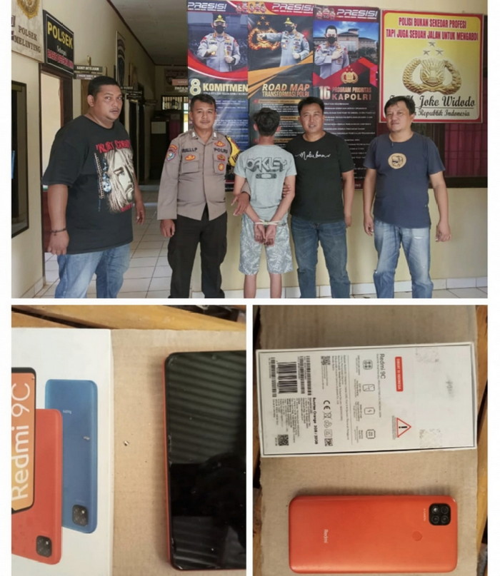 Curi 2 Buah Handphone, Seorang Pemuda Di Lamtim Ditangkap Polisi