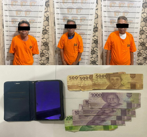 Judi Lewat Aplikasi Hp, Tiga Orang Di Amankan Ke Polres Metro