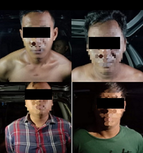 Polsek Sidomulyo Mengamankan 4 Pelaku Pencurian