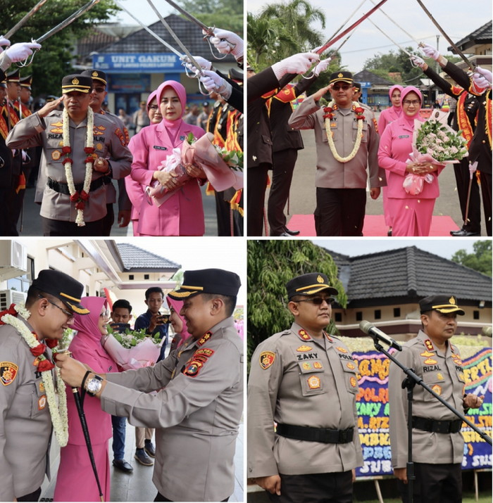 Polres Lampung Timur Gelar Welcome & Ferewal Parade Untuk Kapolres Lampung Timur