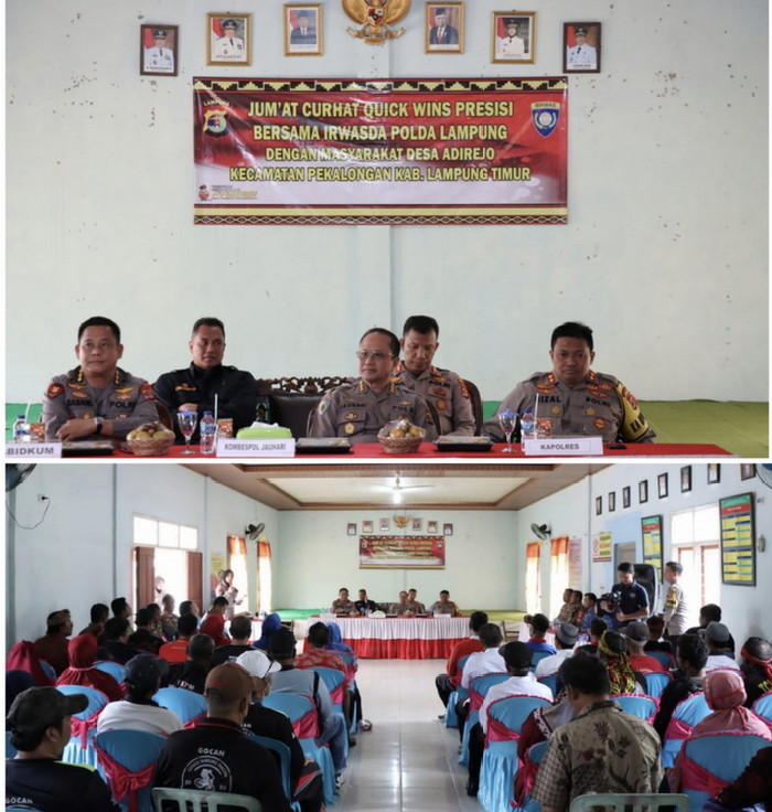 Melalui Program Jum'at Curhat, Polres Lampung Timur Dengarkan Curhatan Warga Pekalongan