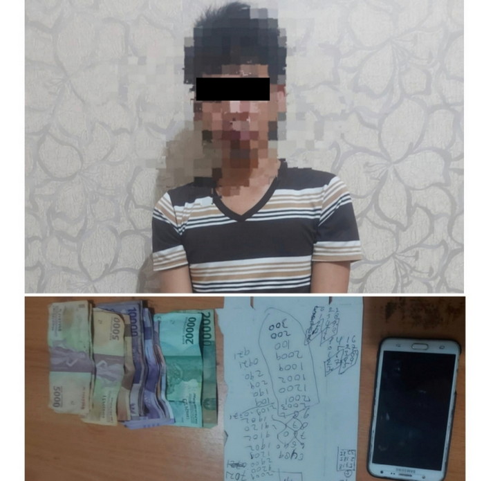 "Tekab 308 Presisi Polres Pesisir Barat tangkap pelaku judi Togel "
